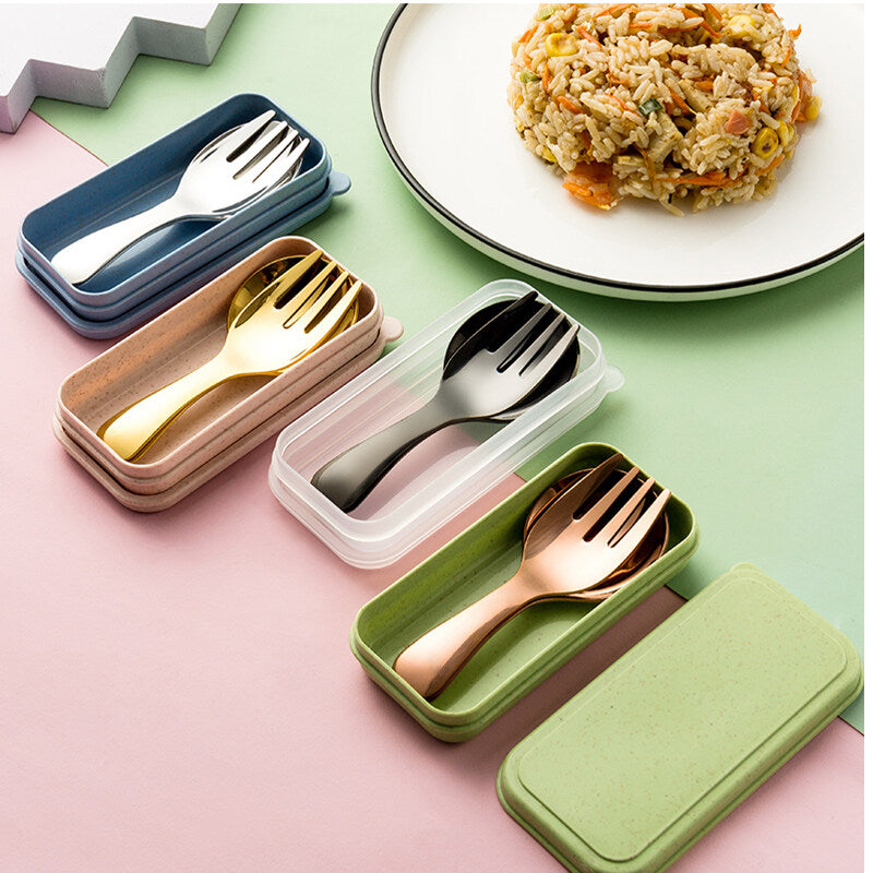 SteelDine™ : Durable Outdoor Spoon and Fork Set