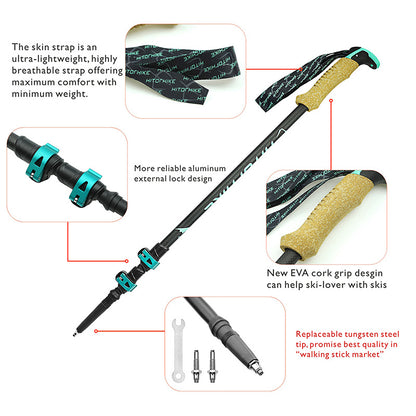 TREKKAI™  - Trekking Poles Carbon Fiber